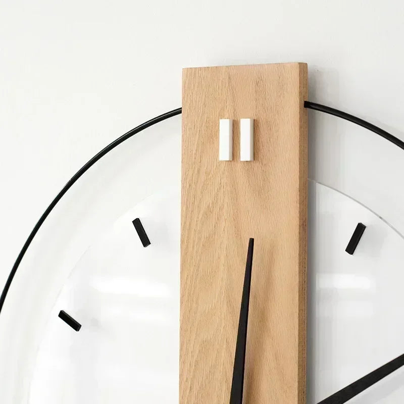 horloge murale en bois design moderne pour décoration intérieure - vue 9 sur 8