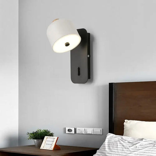 applique murale nordique rotative avec interrupteur pour décoration moderne - vue 2 sur 15