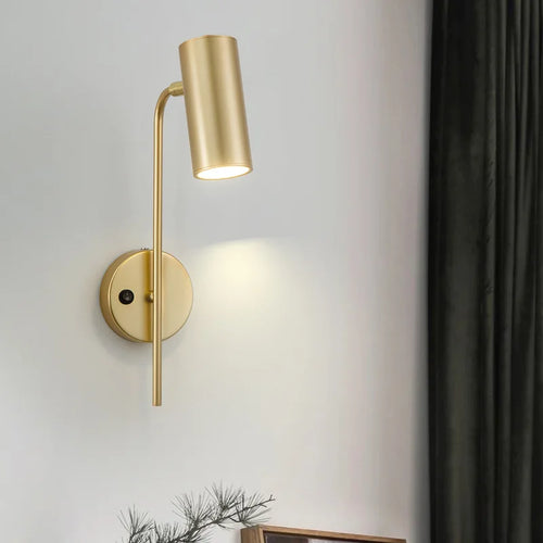 Applique murale rotative moderne salon fond applique murale LED lumière chambre chevet lumière allée longue pôle interrupteur lampe - vue 3 sur 10