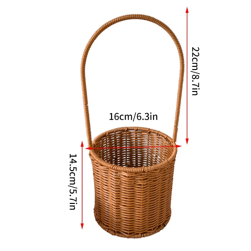 panier de rangement tissé à la main pour divers usages - vue 16 sur 17