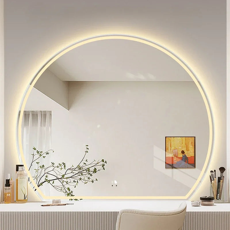 miroir de maquillage artistique avec applique murale créative - vue 4 sur 13