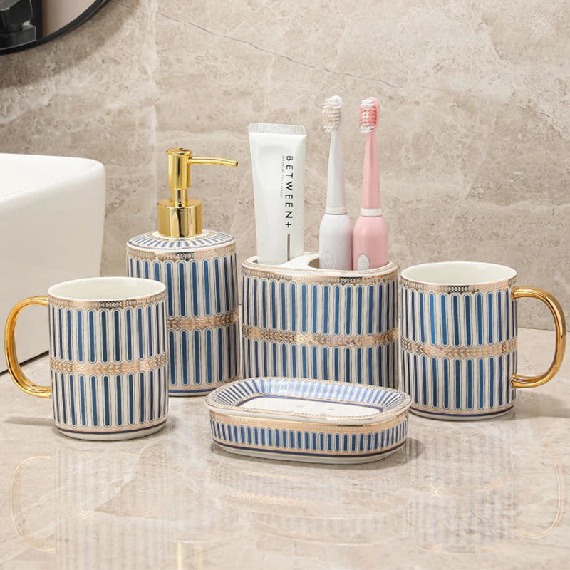 ensemble daccessoires de salle de bain en céramique élégants et pratiques - vue 9 sur 17
