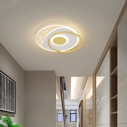 lustre moderne en led pour éclairage d'allée et couloir - vue 5 sur 12