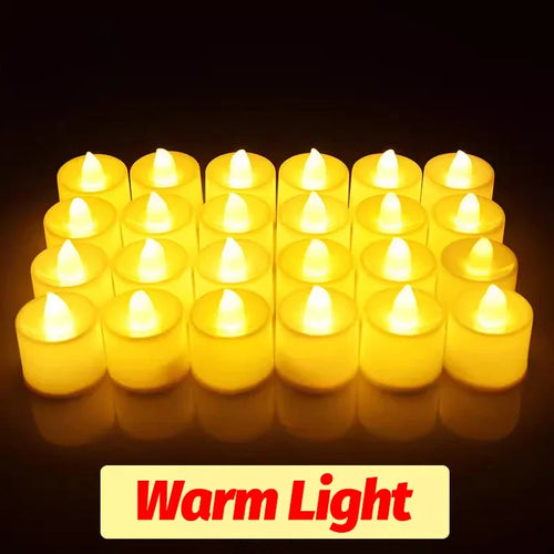 bougies led sans flamme décoration fête mariage noël en forme de cœur - vue 12 sur 14