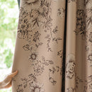 Rideau occultant floral thermique pour chambre salon moderne