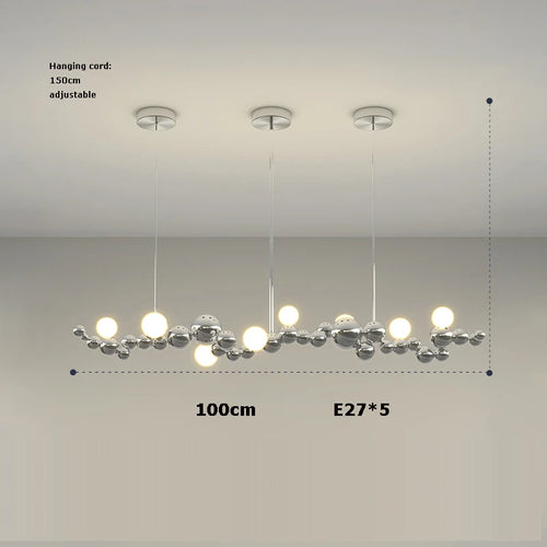 lustre led design moléculaire éclairage tendance 2024 suspension - vue 12 sur 16