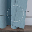 Rideau occultant imitation lin sur mesure chambre salon