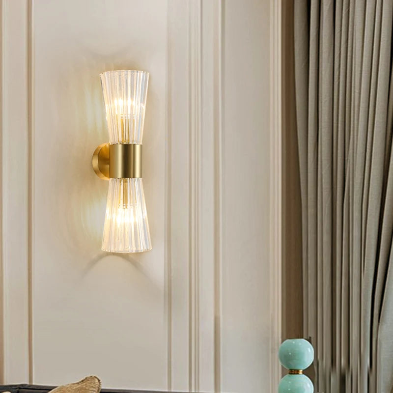 luxe et modernes applique murale en cristal pour hôtel - vue 6 sur 11