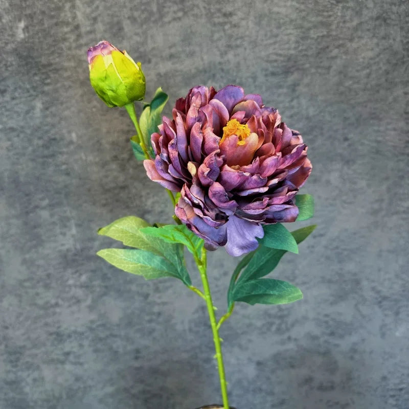 fleurs en soie pivoine rétro pour décoration mariage fête accessoires - vue 9 sur 15