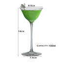 Verres a pied elegants pour cocktails champagne vin