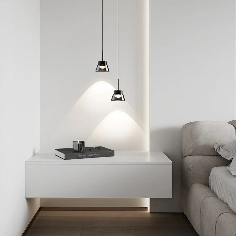 suspension moderne en verre pour intérieur design minimaliste - vue 3 sur 8