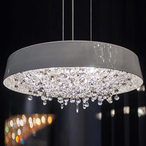 suspension élégante en cristal transparent pour un intérieur moderne - vue 4 sur 12