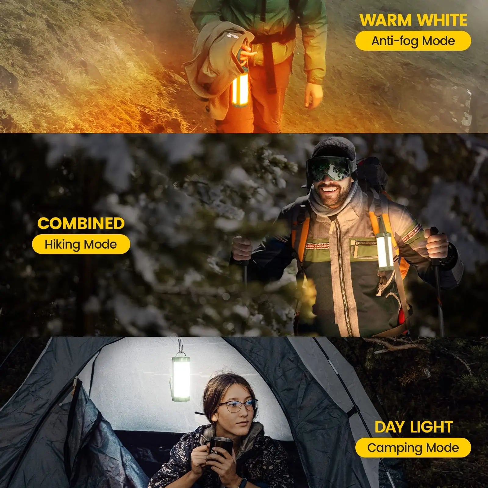 lampe de camping rechargeable 106 led portable et pratique - vue 7 sur 7