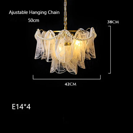lustre suspendu en verre design nuage créatif moderne - vue 10 sur 18