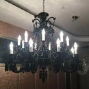 lustre en cristal à 44 bras pour hôtel et centre commercial