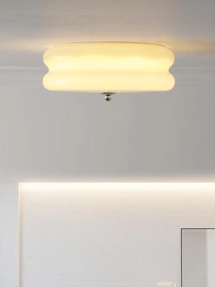 plafonnier moderne en verre rétro style vintage pour intérieur élégant