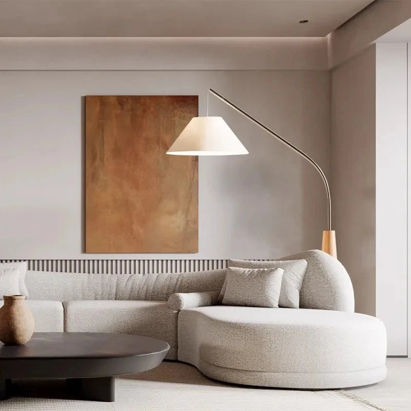 lampadaire nordique moderne créatif avec télécommande décoration intérieure - vue 6 sur 8