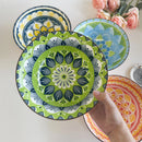 Bol céramique bohème motifs 20 cm soupe ramen