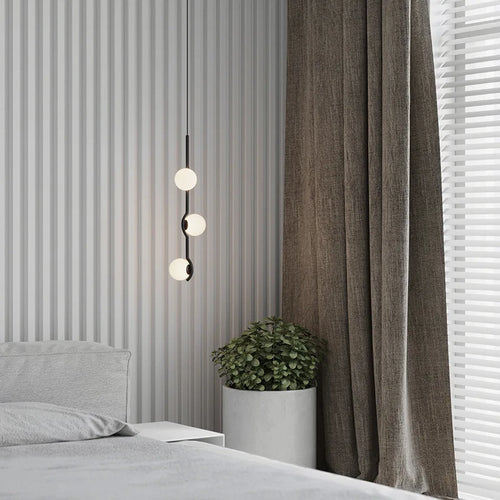 Lustre design plafond led or noir