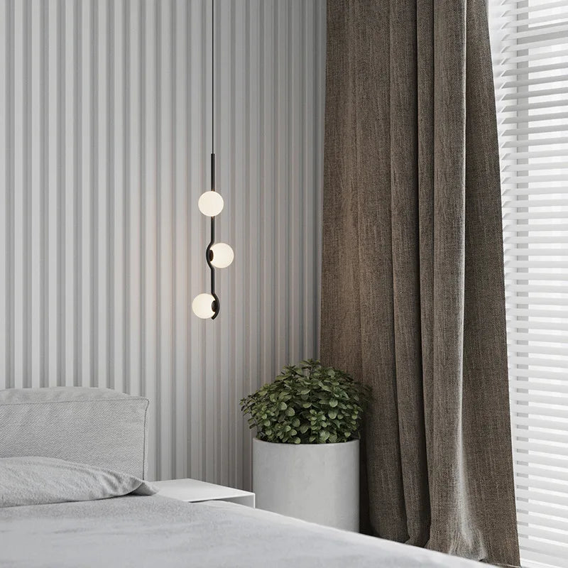 Lustre design plafond led or noir - vue 4 sur 14
