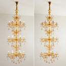 lustre en or plaqué suspension moderne en alliage de zinc