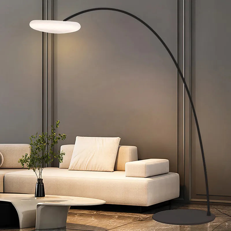OUFULA pêche lampadaire nordique moderne famille salon à côté du canapé créatif nuage LED décoratif lampe sur pied - vue 3 sur 8