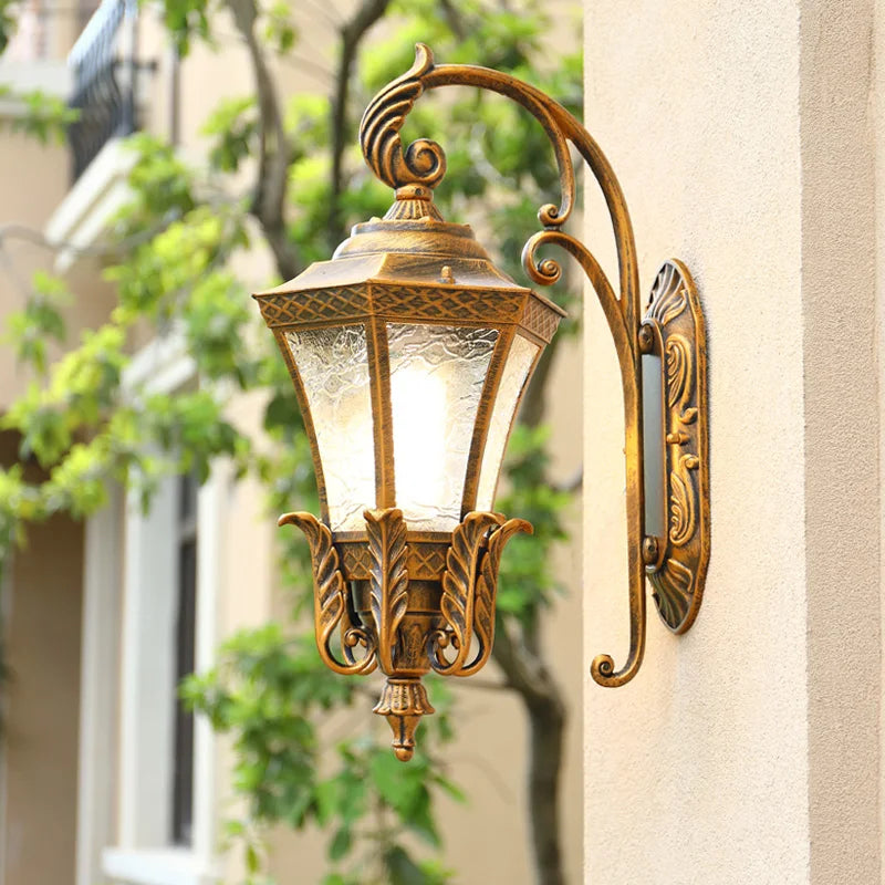 applique murale solaire étanche antirouille rétro europe pour jardin - vue 3 sur 12