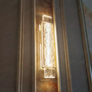 Applique murale de luxe en cristal et acier inoxydable
