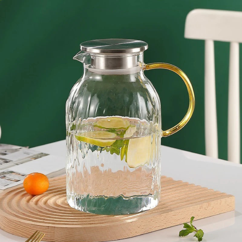 Carafe en verre eau citronnee 1400 1800 ml