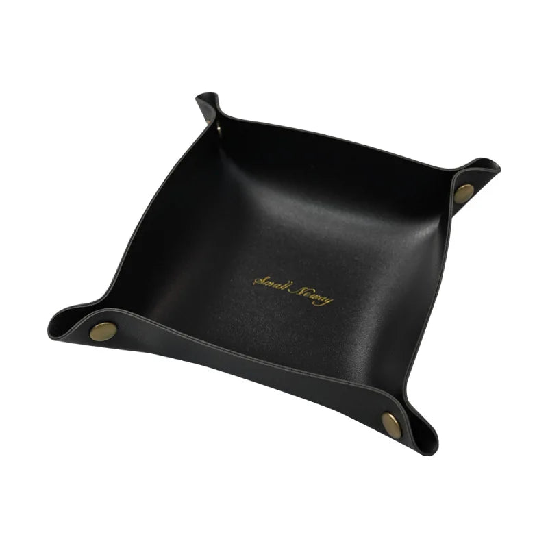 plateau de rangement en cuir pour bureau et bijoux - vue 11 sur 16