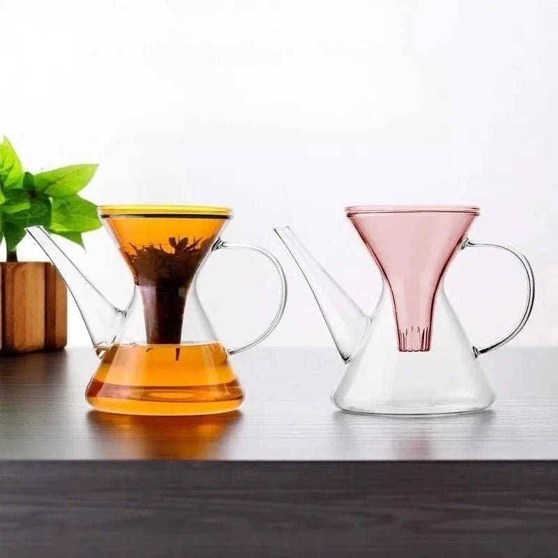 Théière kung fu verre infusion rapide avec filtre - vue 3 sur 7
