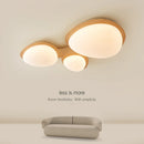Plafonnier moderne LED en bois lumières pour chambre cuisine éclairage intérieur