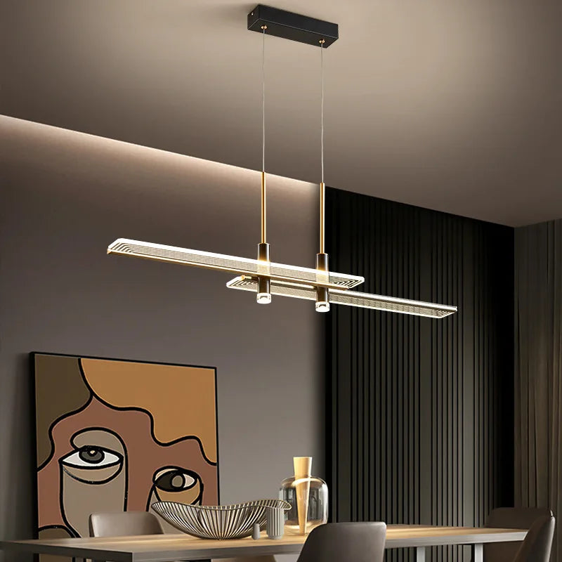 lustre et suspension led design créatif postmoderne minimaliste - vue 5 sur 10