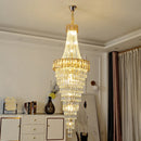 lustre contemporain en cristal pour décoration intérieure élégante