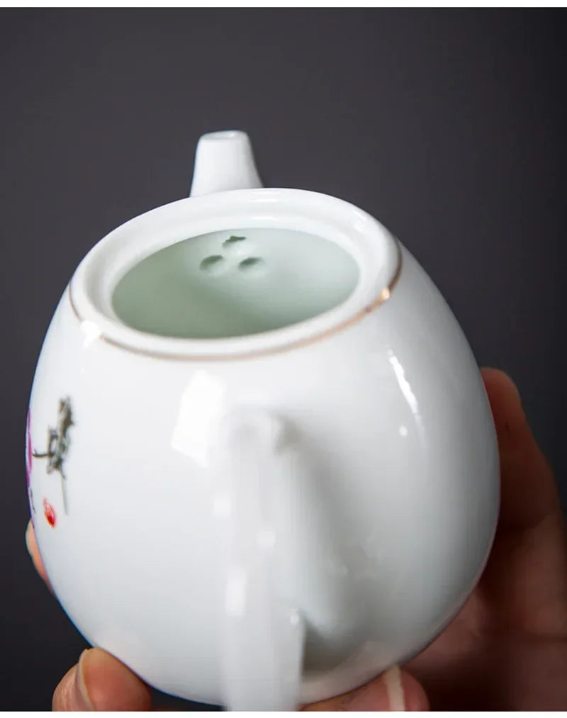 Théière porcelaine style yixing pour thé pu er - vue 6 sur 7
