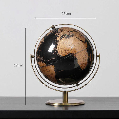 globe terrestre rétro pour décoration et apprentissage créatif - vue 7 sur 8