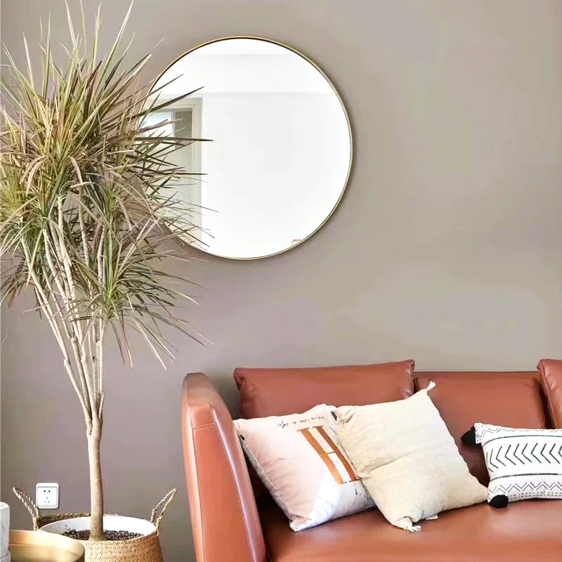 miroirs décoratifs ronds adhésifs pour salle de bain et décoration murale - vue 5 sur 11