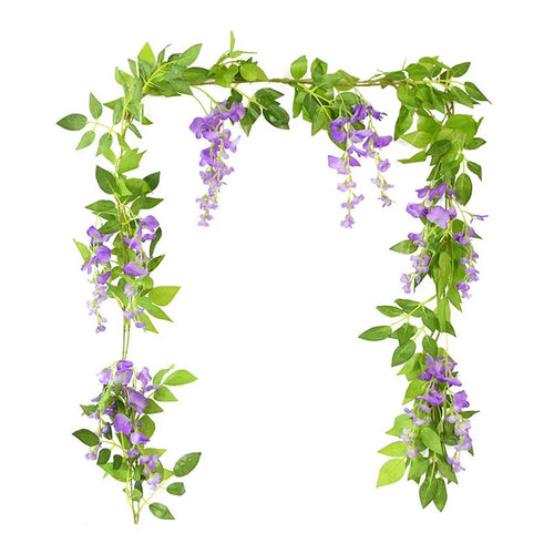 guirlande de glycine artificielle pour décoration florale et festive - vue 24 sur 32