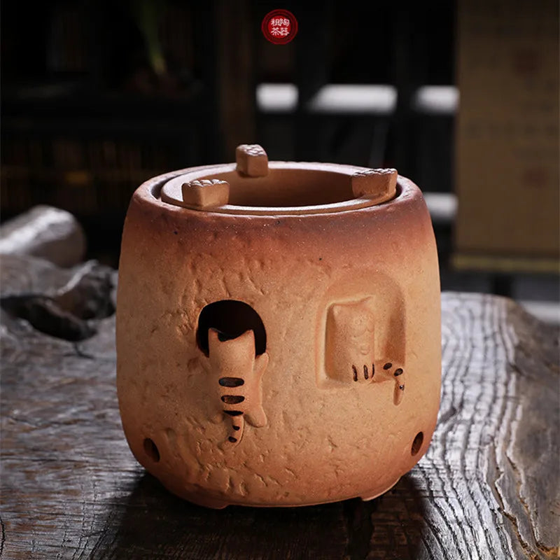 Théière céramique brute style kung fu artisanale rétro - vue 7 sur 7