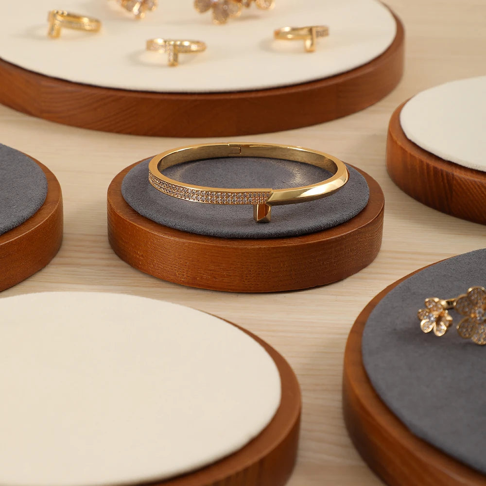 présentoir à bijoux en bois pour boucles d'oreilles et bracelets - vue 6 sur 12
