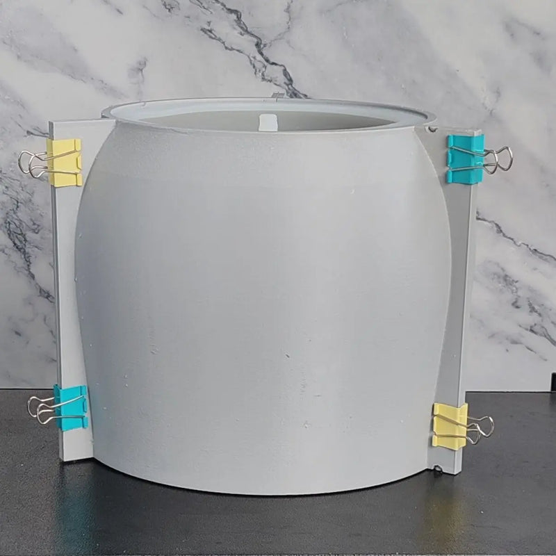 moule en silicone pour pot de fleurs en béton grand format jardinage