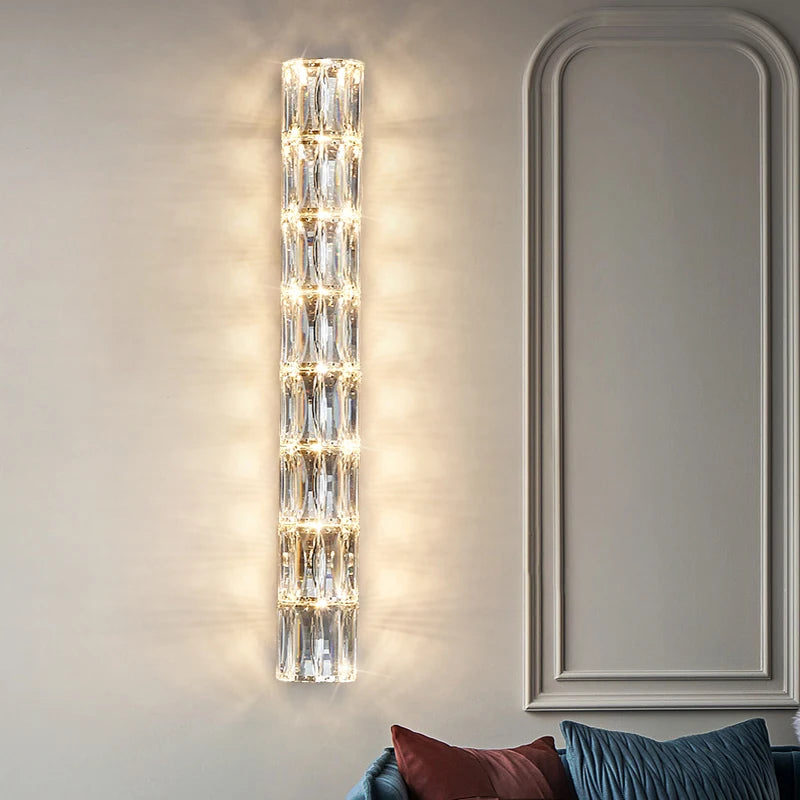 Applique murale moderne et luxueuse en cristal - vue 5 sur 11