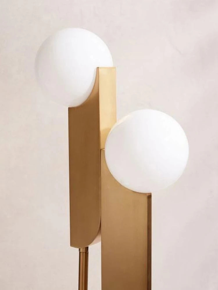 lampe boule de verre moderne double tête pour un éclairage élégant - vue 5 sur 7