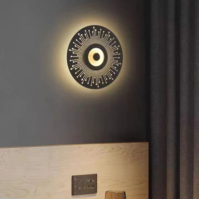 applique murale led ronde art déco pour divers espaces