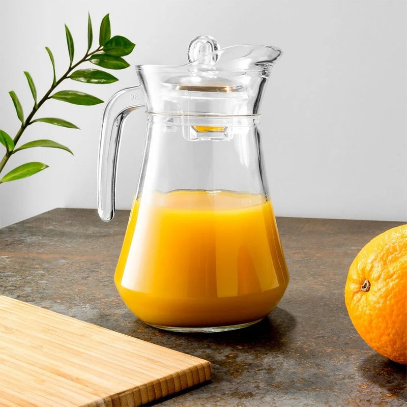 Carafe en verre 14l avec poignée et couvercle