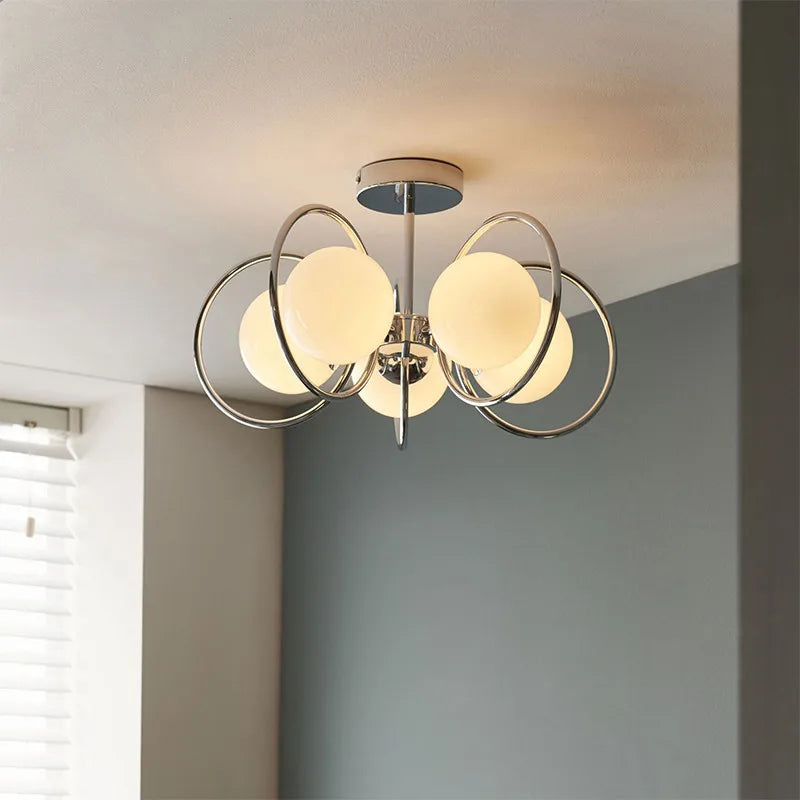lustre moderne en verre pour un intérieur design élégant - vue 3 sur 9