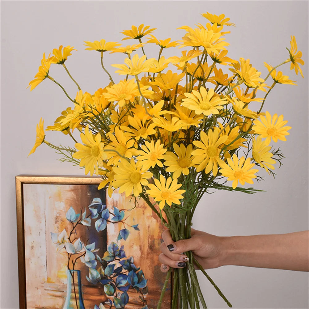 fleurs artificielles marguerites pour décoration mariage et bricolage - vue 13 sur 13
