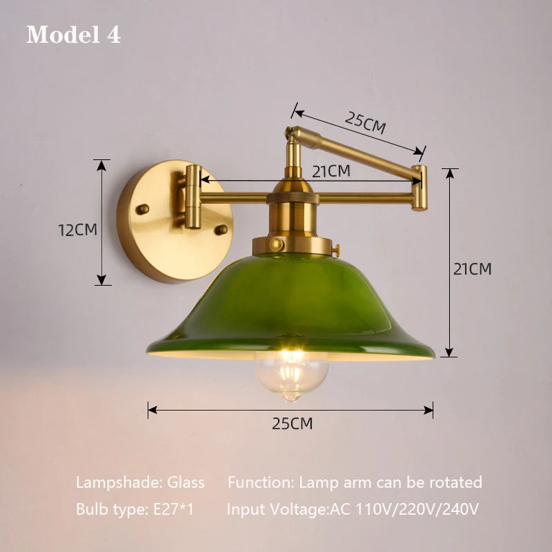 applique murale led pliable écologique avec bras réglable moderne - vue 9 sur 11