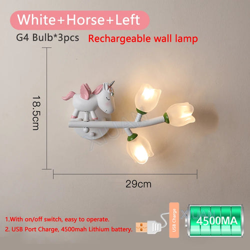 applique murale rechargeable en résine pour chambre d'enfant décorative - vue 22 sur 22