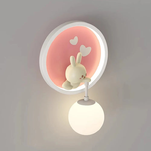 applique murale lapin mignon pour chambre enfant moderne - vue 6 sur 8